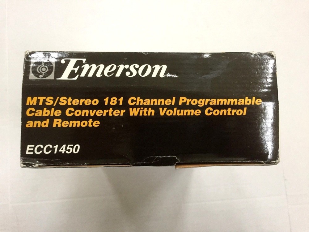 EMERSON MTS/Stereo 181 Channel Programmable Cable Converter w/Volume & Remote