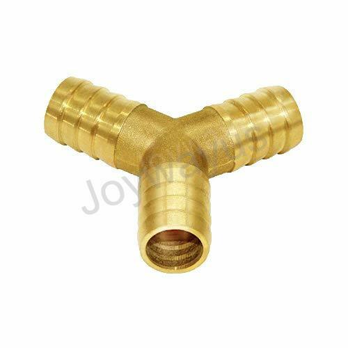 1/2" ID Hose Barb Y Shaped 3 Way Union Fitting Intersection/Split Brass