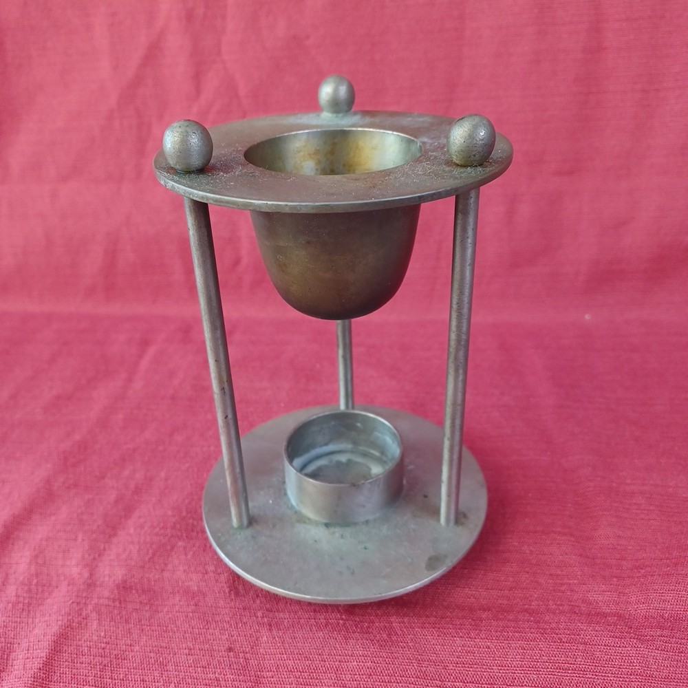 Metal 6" Incense Burner (W)