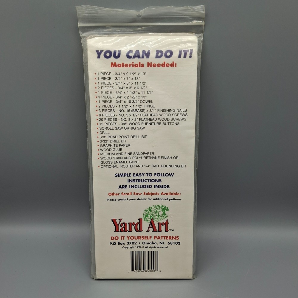 Yard Art Scroll Saw Do-it-Yourself Patterns, Different Variations.