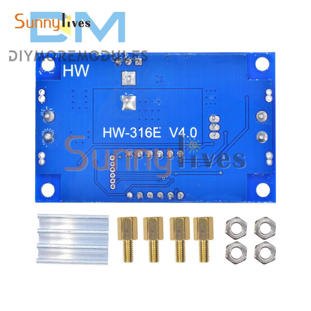 2PCS 5A Adjustable DC Step-down Digital Module LED Driver Buck Conversion Module