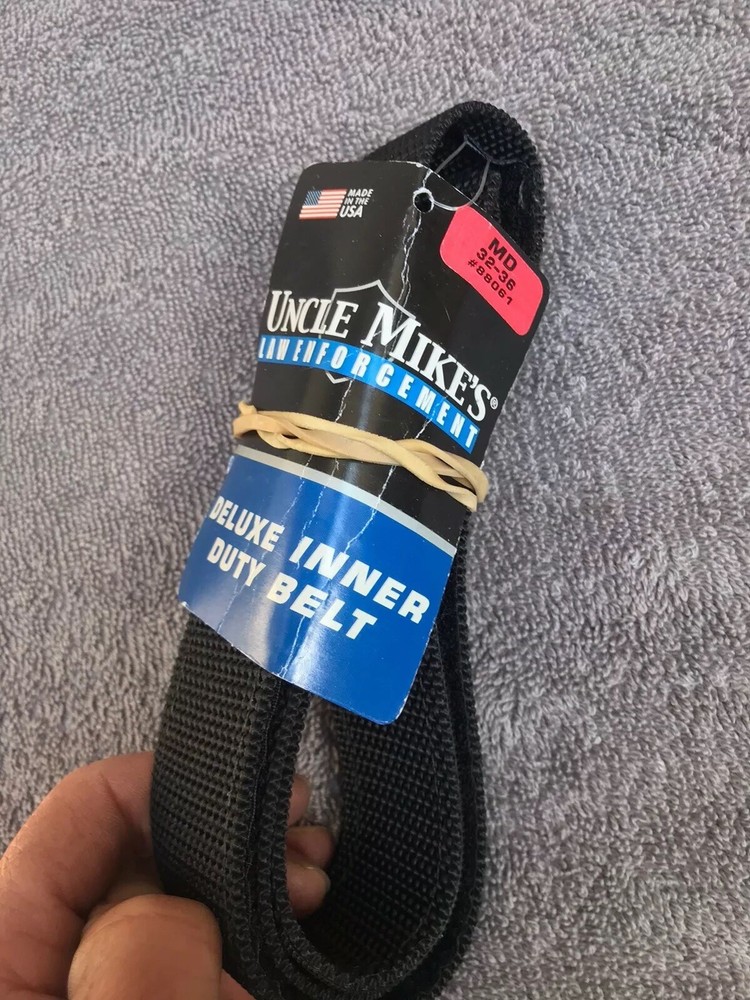 Uncle Mikes Kodra Nylon Web Deluxe Inner Duty Belt Medium Black NWT