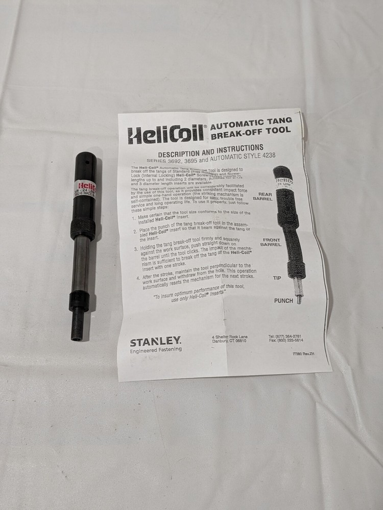 HELI-COIL 3/8-24 Thread Insert Tang Break Off Tool 3692-6