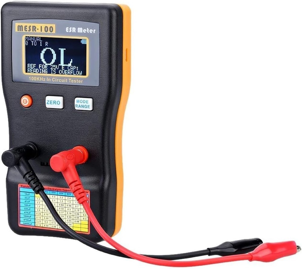 Digital ESR Meter for Capacitor and Resistor Testing with Auto Ranging Function