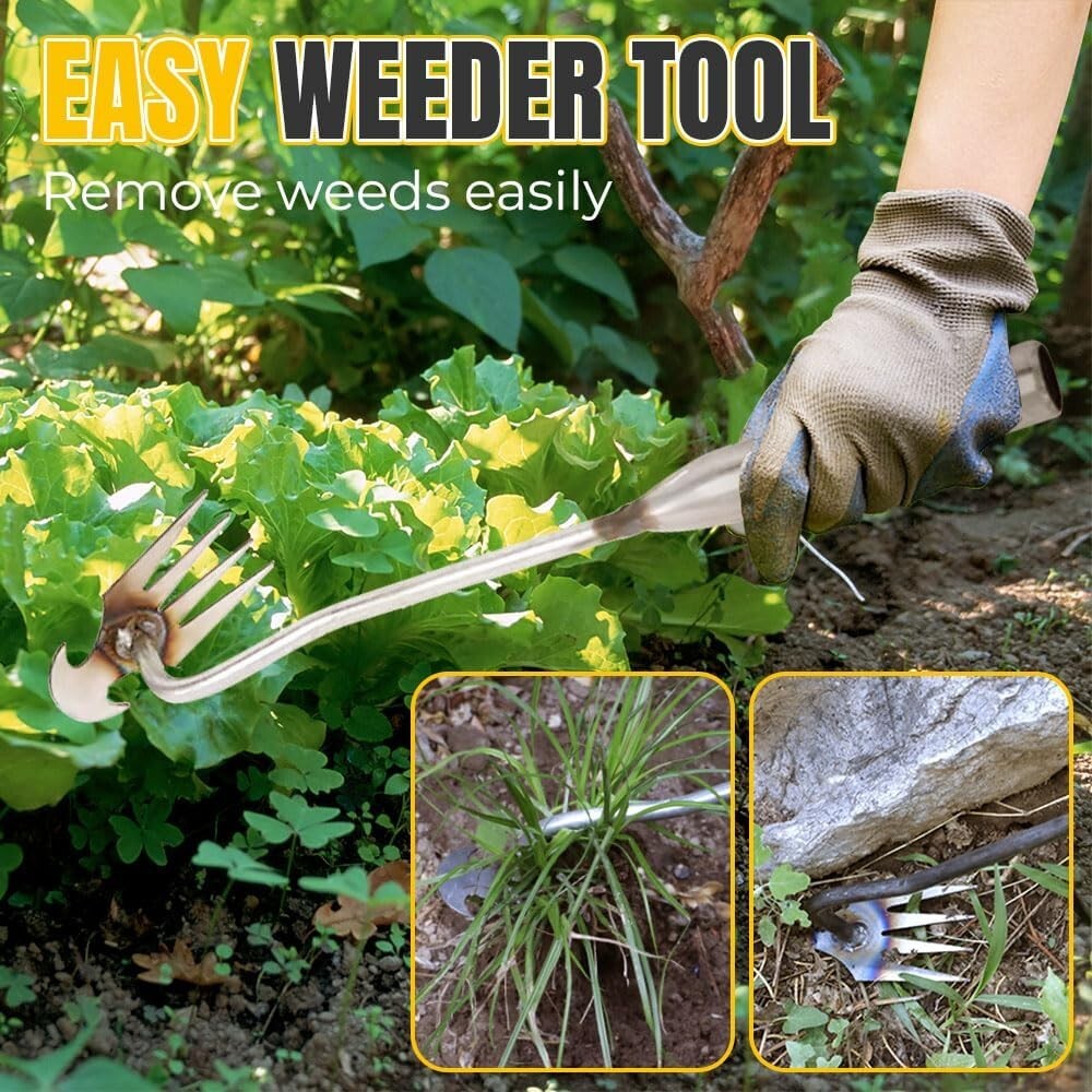 Weeding Uprooting Tool, Manual Hand Weeder Tool, Green, 13'' 8-Pack New!