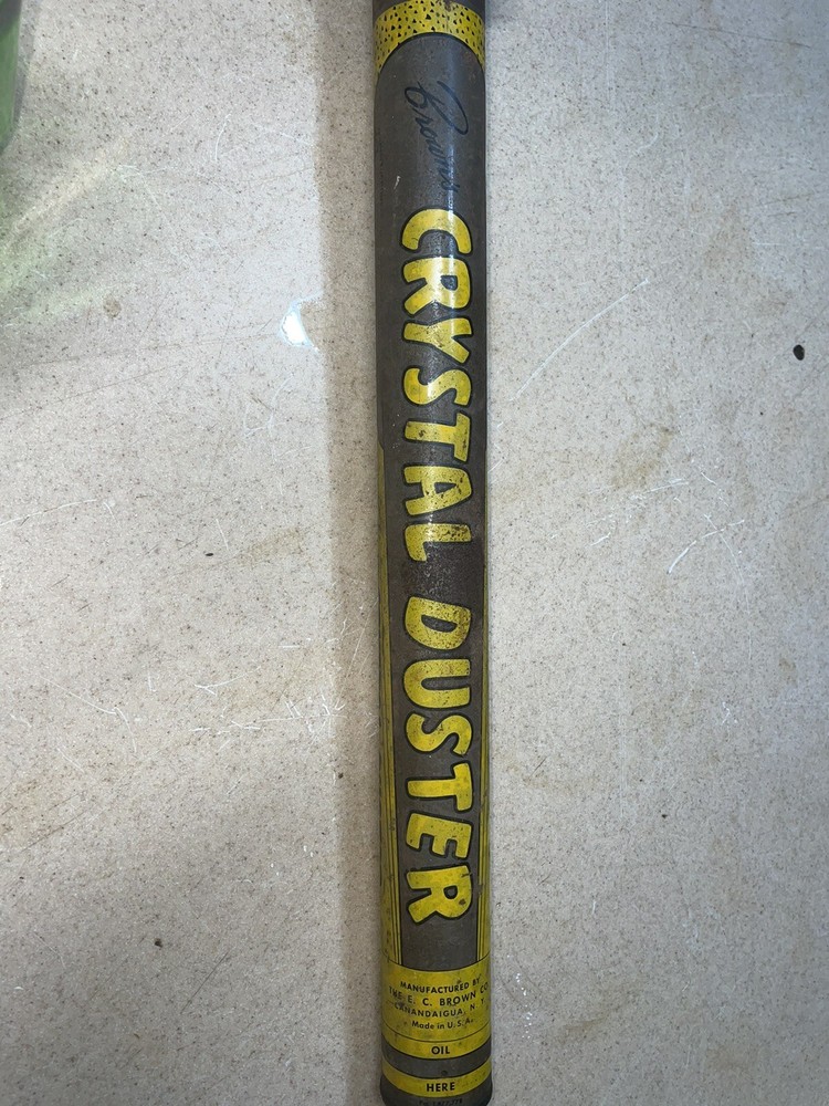 VINTAGE Brown’s Crystal Duster Sprayer 40” As Is