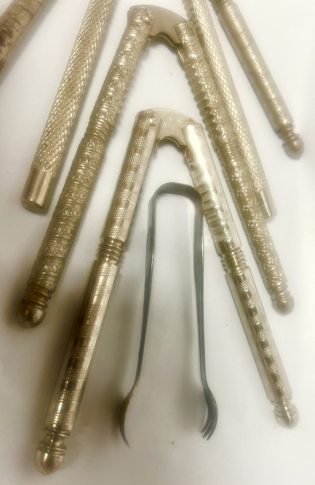 5 Vintage Metal Nut Cracker Tools Shell Cracking Crab Seafood Cracker HMQ