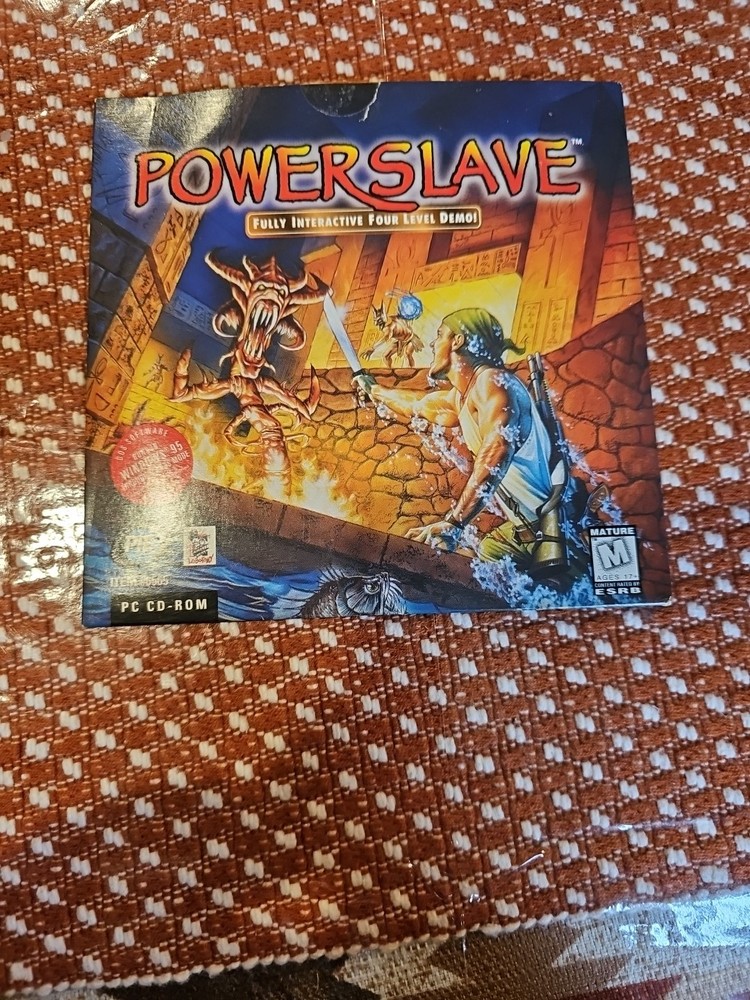Powerslave PC CDROM-Fully Interactive 4 Level DEMO Egypt Tombs Lobotomy COMPLETE