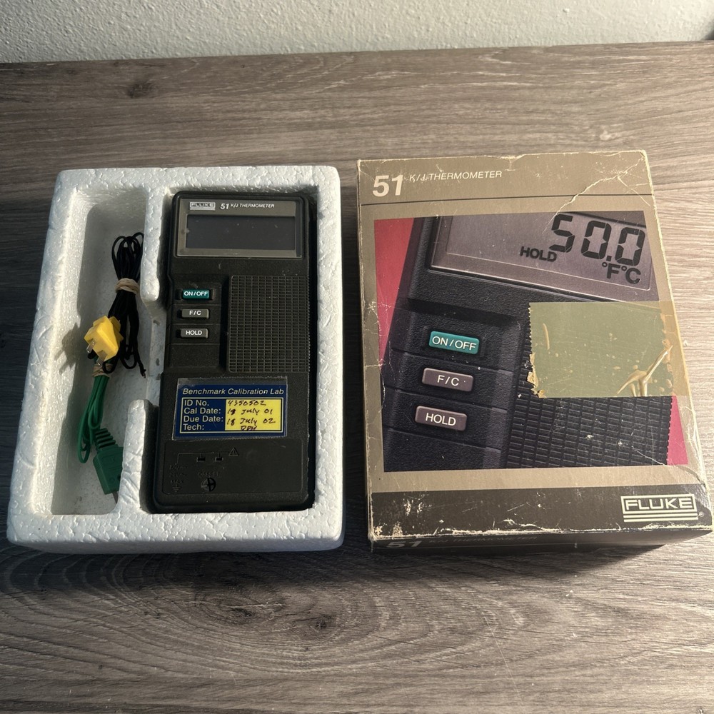 Fluke 51 K/J Digital  Thermometer - Working