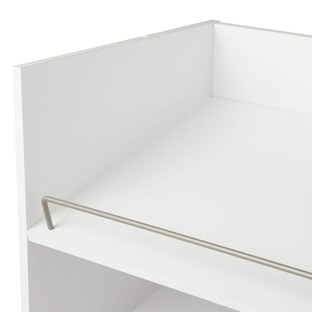 Impressions 3-Shelf White Shoe Organizer