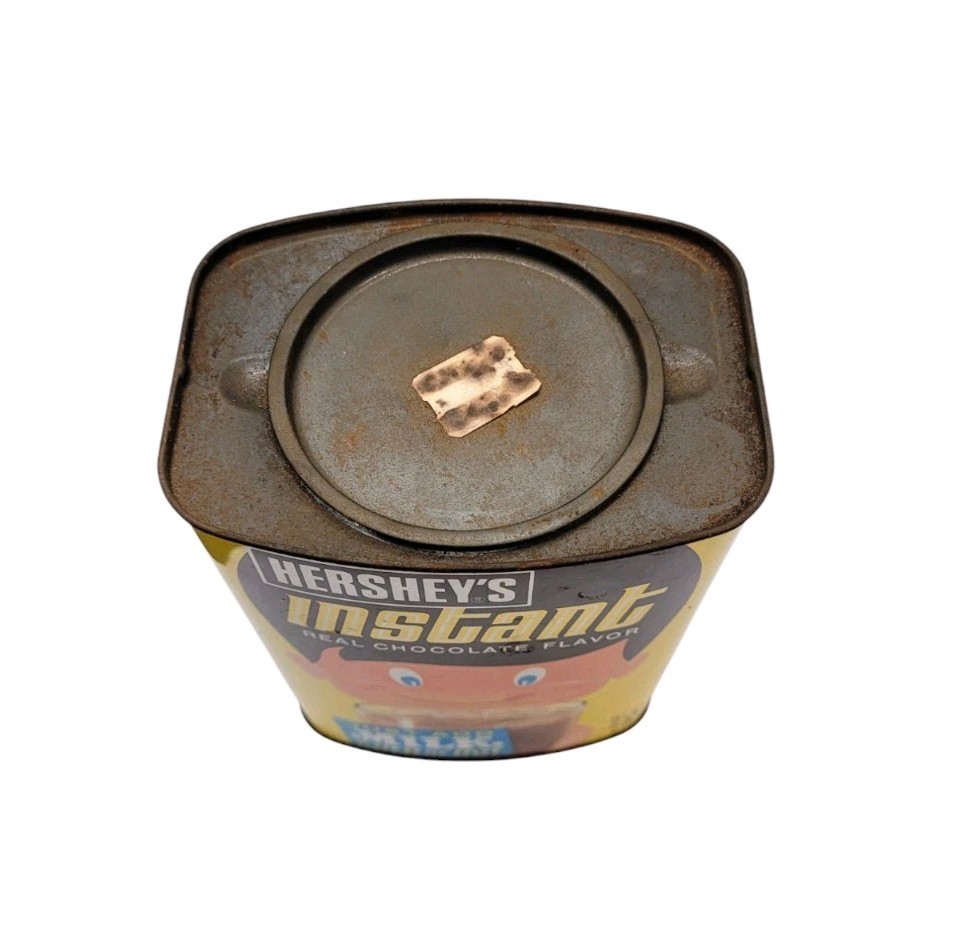 HERSHEY’S INSTANT CHOCOLATE FLAVOR 32oz EMPTY TIN