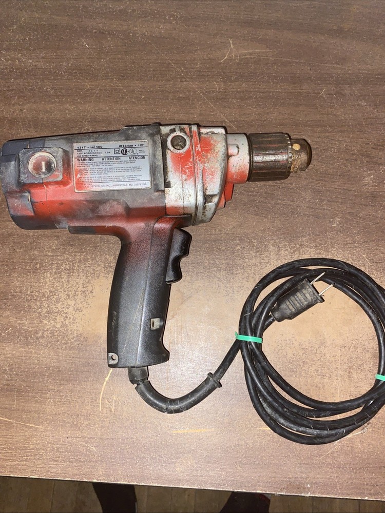 BLACK & DECKER PROFESSIONAL FORWARD/REVERSE DRILL 1317 TYPE 100