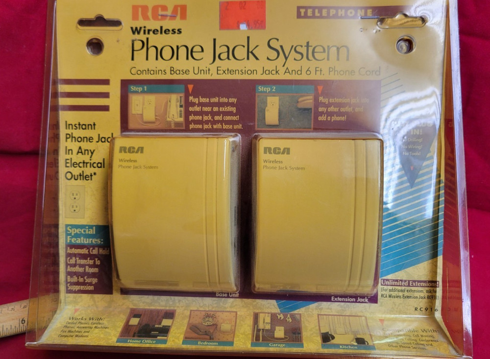 RCA Wireless Phone Jack System Instant Phone jack NOS