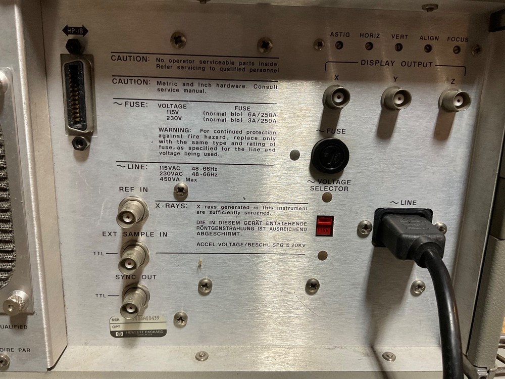Agilent Hewlett Packard HP 3563A Control System Analyzer
