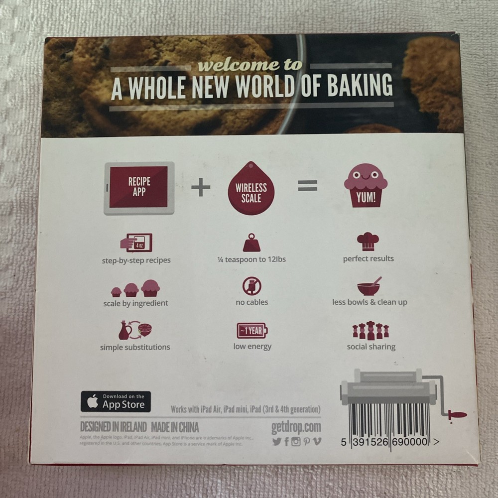 Drop Kitchen Scale for Apple iPad & iPhone