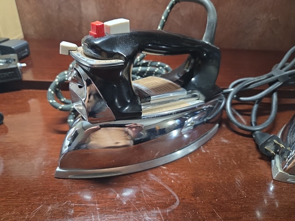 2 Vintage GE steam Irons