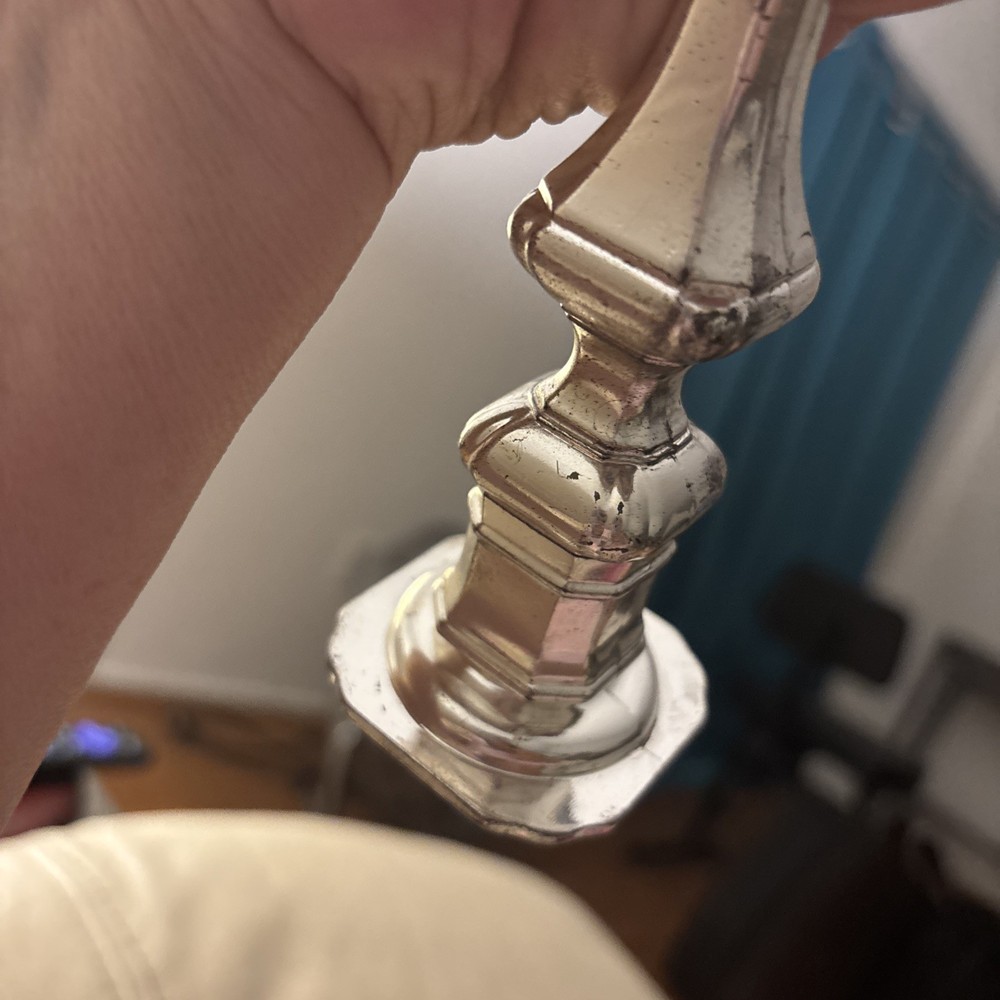 Silver plate Queen Ann Candlestick