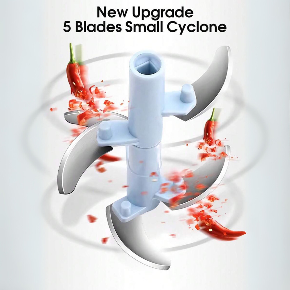 Vegetable Chopper Manual Food Processor Portable Hand Pull String Garlic Mincer