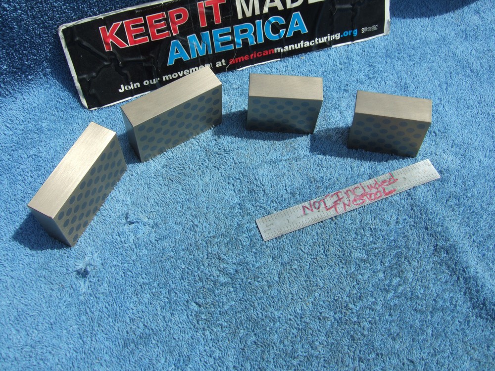 MAGNETIC TRANSFER BLOCKS US MADE FRESH GROUND w/HERMANN SCHMIDT MSB TOOLMAKER
