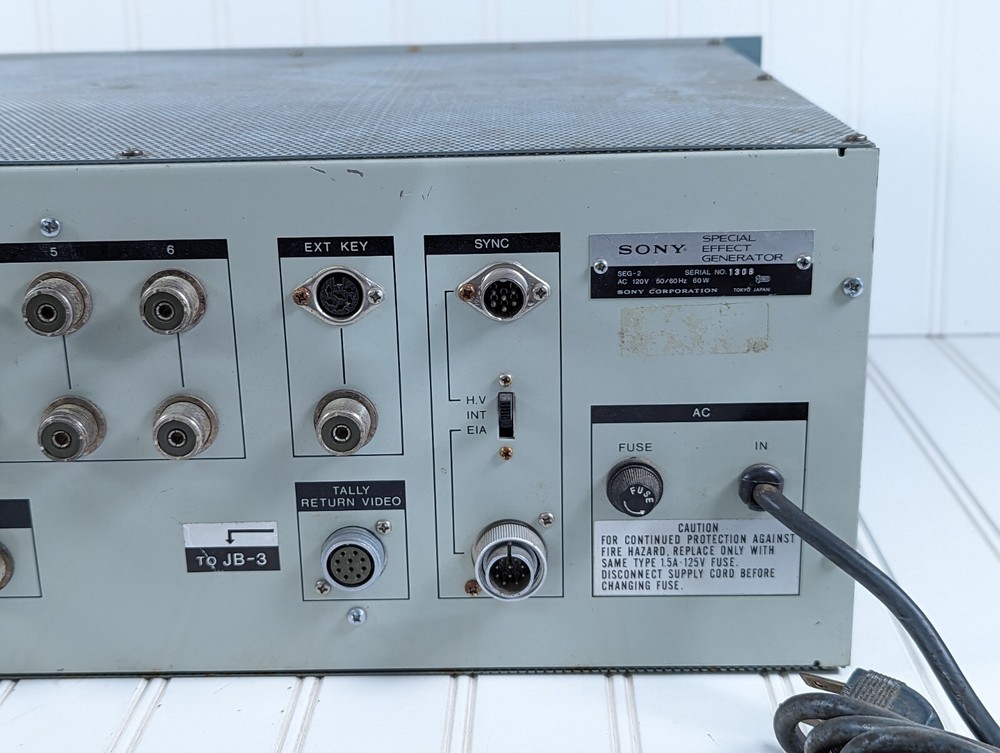 Sony Special Effects Generator SEG-2 Vintage Powers on Broadcast Editor