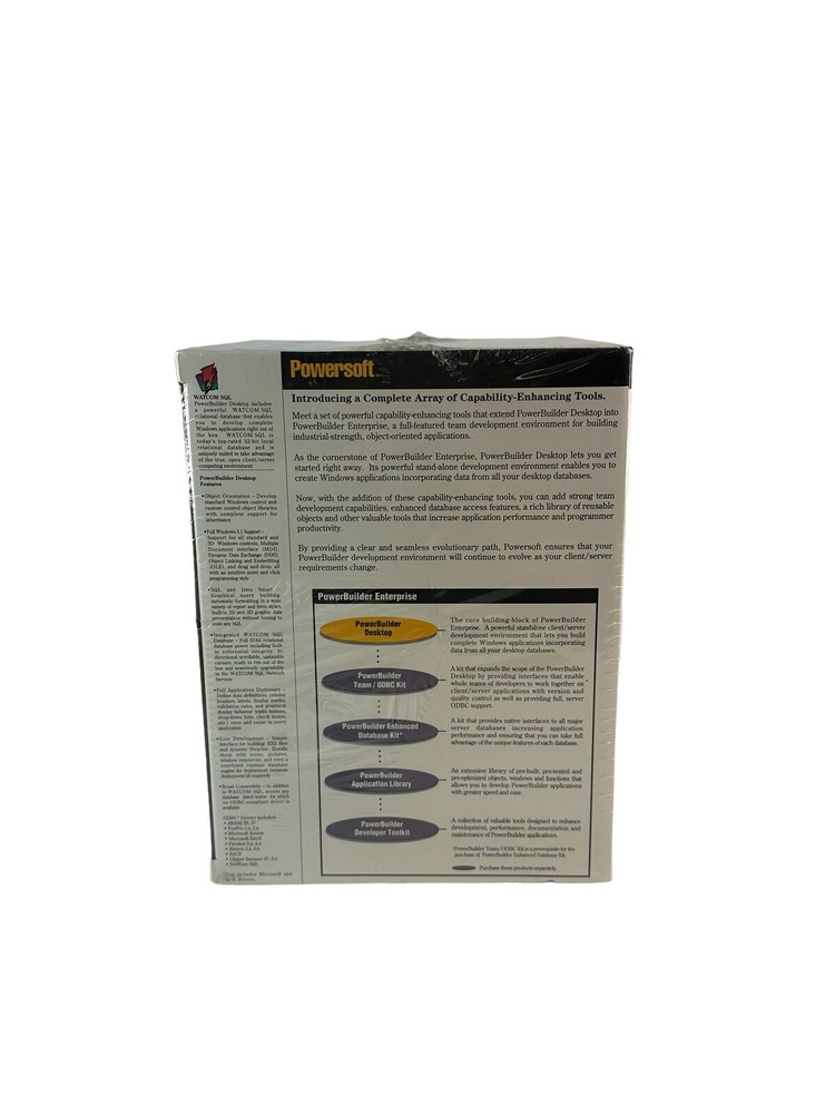 Powersoft Power Builder Desktop Windows 3.1 Version KB00021 Sealed!