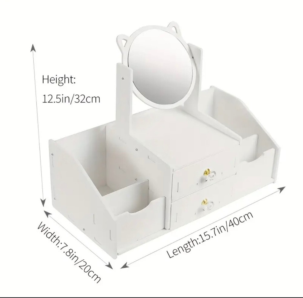 New Modern Extra Large Double Box Square Mirror Assembly Required See Photos