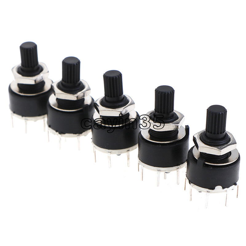 SR16MM Rotary Switch 2 Pole 3 4 position 1 Pole 5 6 8 Position Axis Band Switch