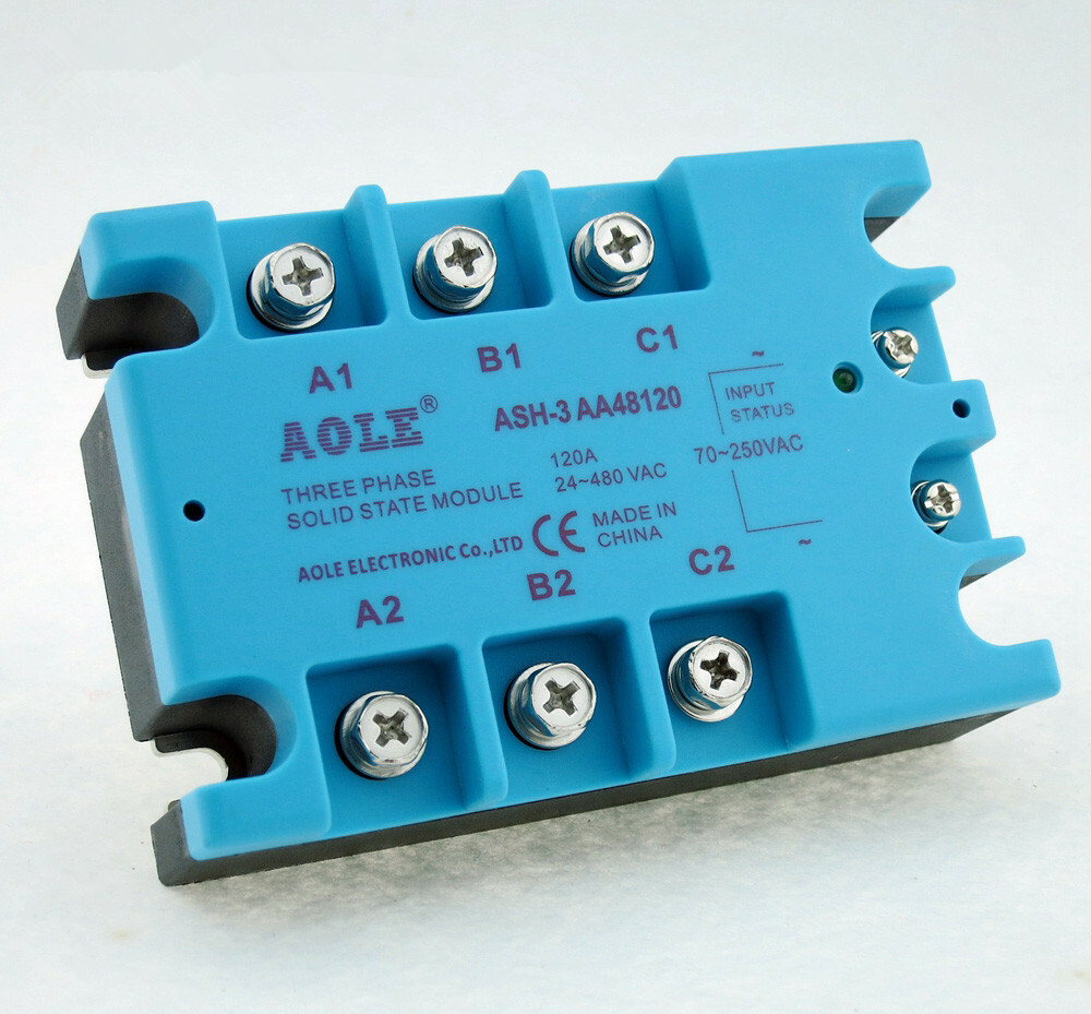 TSR-120AA-H three-phase solid state relay 120A AC control AC ASH-3 AA48120