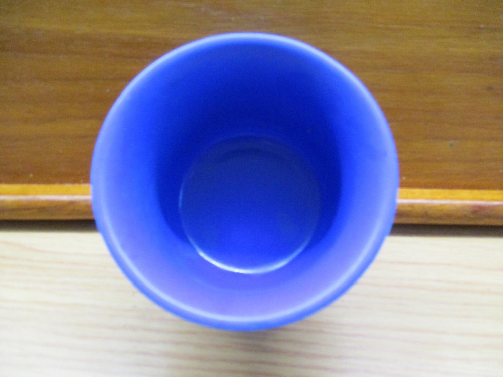 Scan-Pot Small Planter Dish Sonderborg Denmark Blue Ceramic Danish Modern