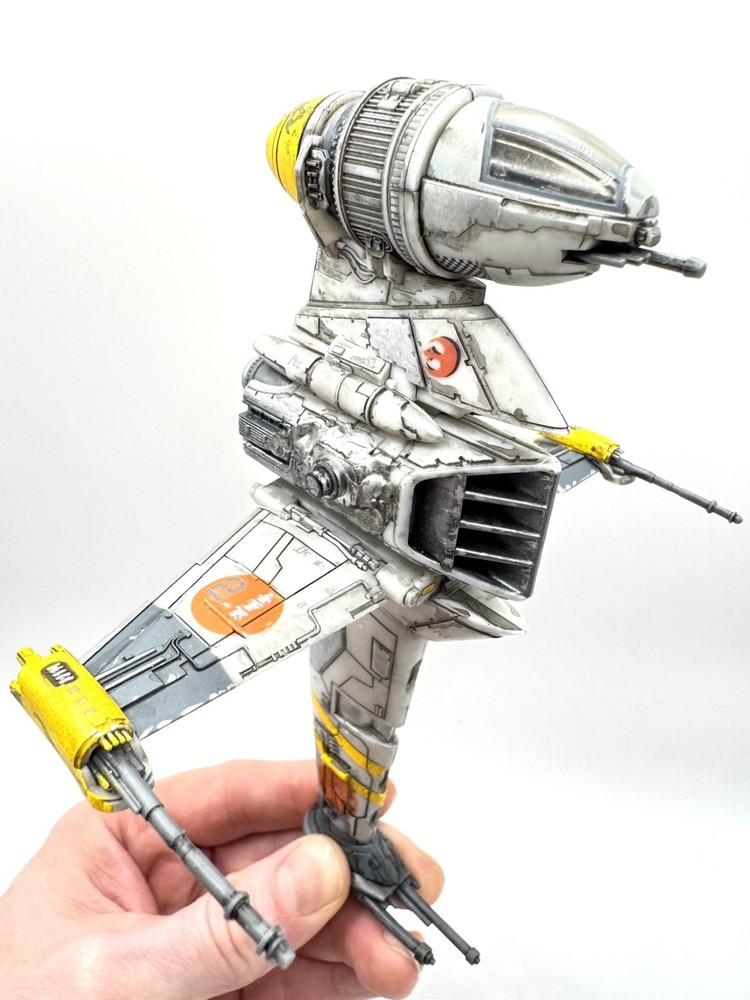 Star Wars Micro Galaxy Squadron Custom B-Wing USB-C LED And Deco