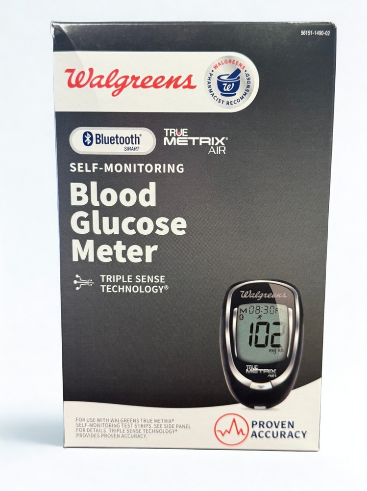 TRUE METRIX Air Meter & 60 Test Strips (Long Exp: 2027+) Bluetooth