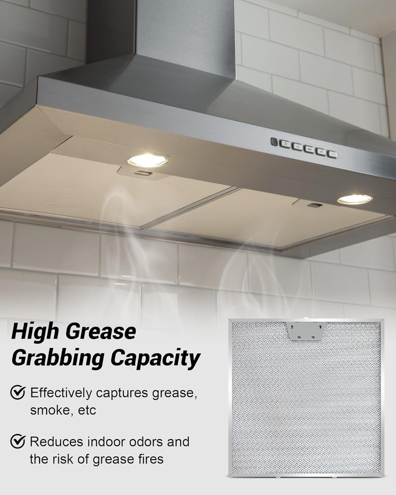 2PCS WB02X24872 Range Hood Grease Filter Compatible