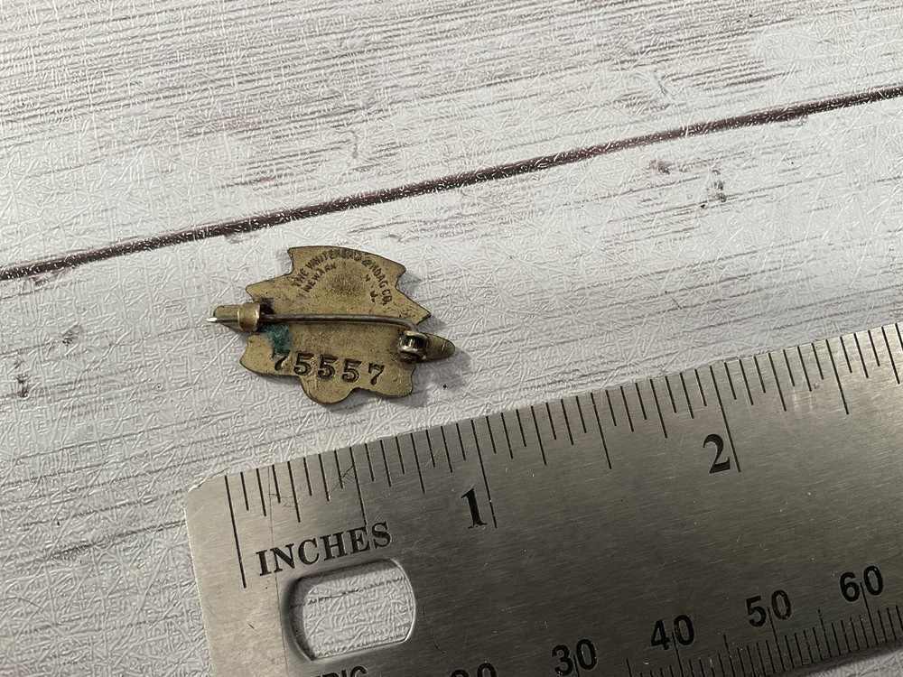 ORIGINAL WWI NUMBERED AIRCRAFT WORKER PIN BADGE