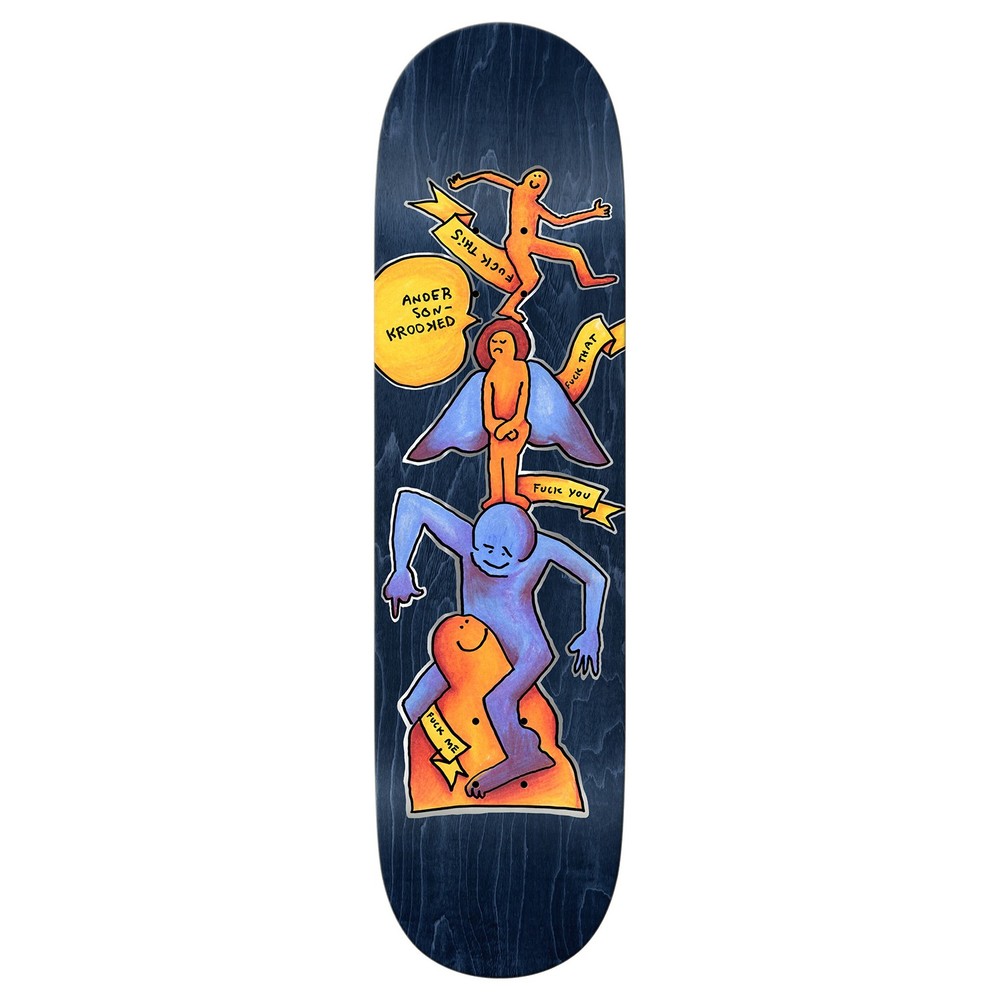 Krooked Skateboard Complete Manderson Stack 8.38" x 32"