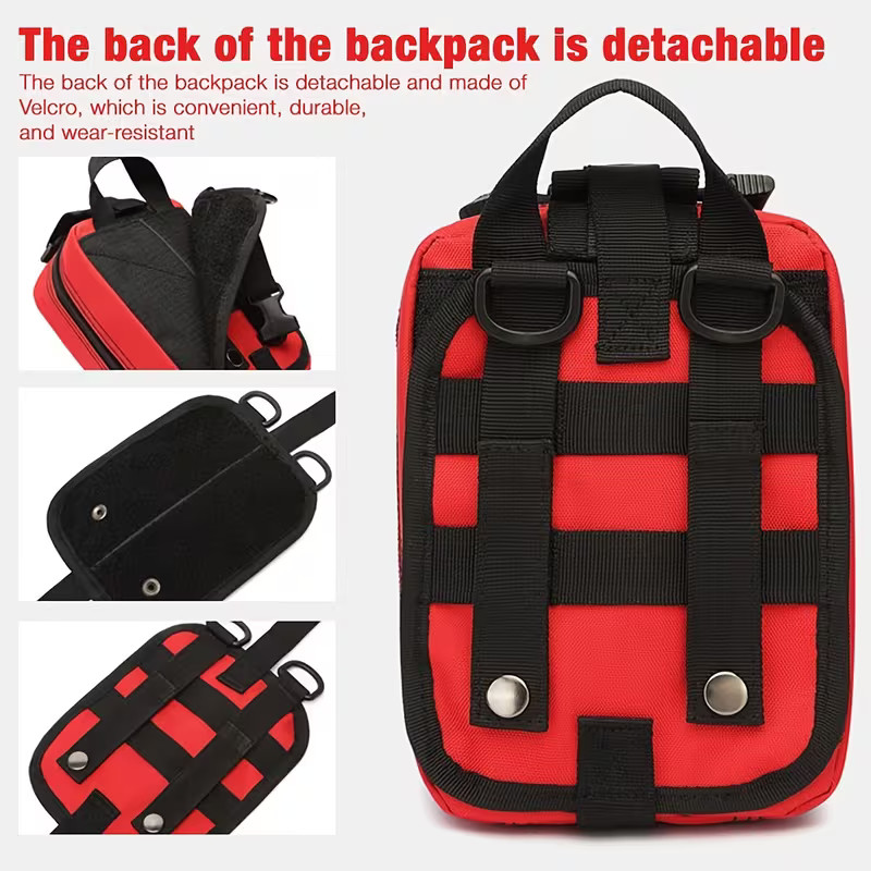 Portable First Aid Kit Survival Gear for Outdoor Drive Travel Camper Hiking Home