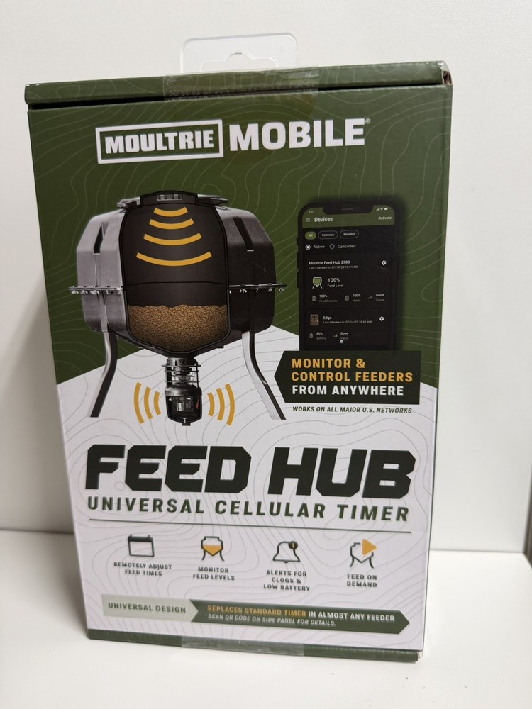 Moultrie Mobile Feed Hub Universal Cellular Timer - New Sealed Box