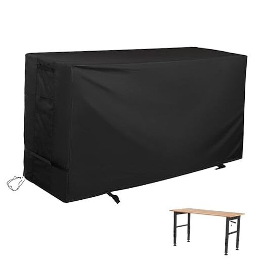 Work Bench Table Cover, Protective Table Cover Rectangular-49"L x 25"D x 26.8"H