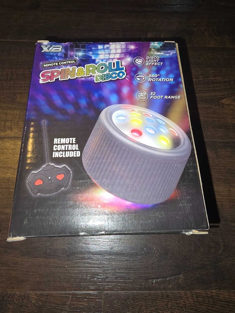 Remote Control Spin and Roll Disco Light Effect Party 360 Rotation Colorful