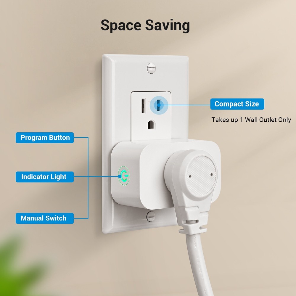 DEWENWILS Remote Control Outlet Wireless Wall Mounted Light Switch Plug in