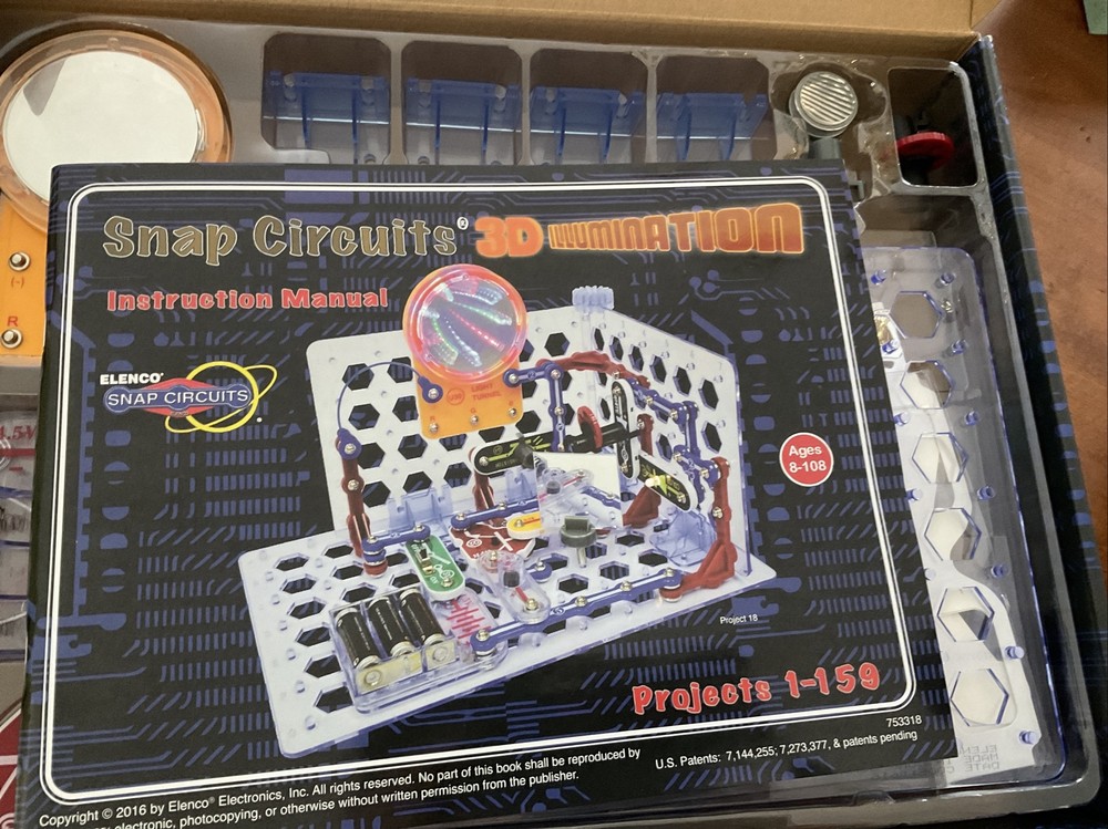 New Snap Circuits 3D Illumination Elenco Snap Circuits
