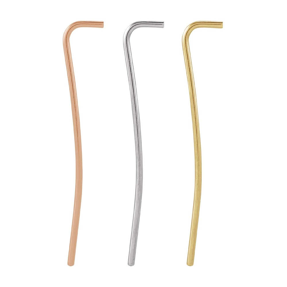 14K Gold & Silver Ear Wire 21 mm