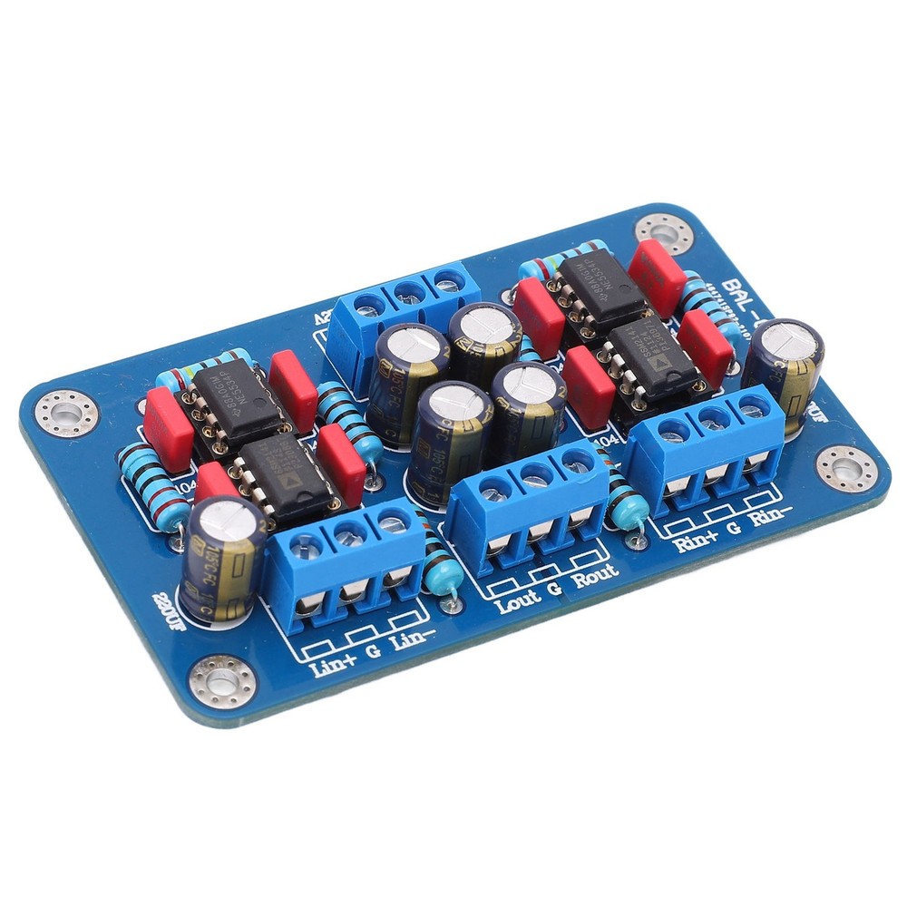 Balanced To Unbalanced Preamplifier Board Single Ended Signal Output