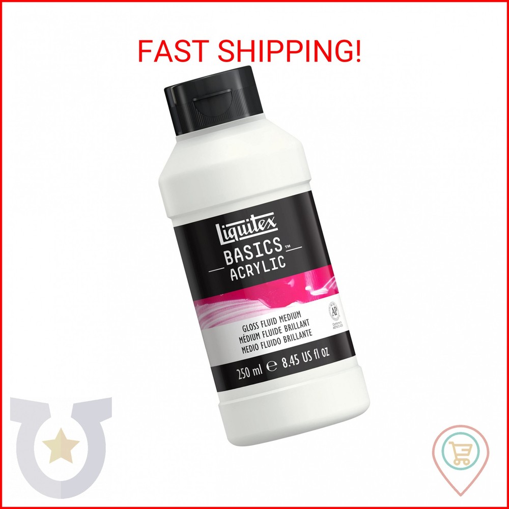 Liquitex BASICS Gloss Fluid Medium, 250ml, 8.4-oz