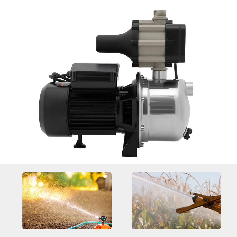 1.5 HP 115V Shallow Well Pump Garden Booster Jet Pump With Controller 1200 GPH