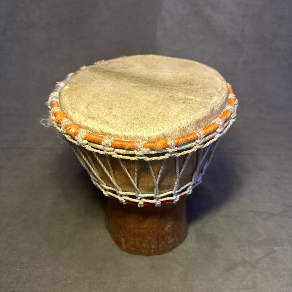 Hand Carved African Djembe Drum 11”