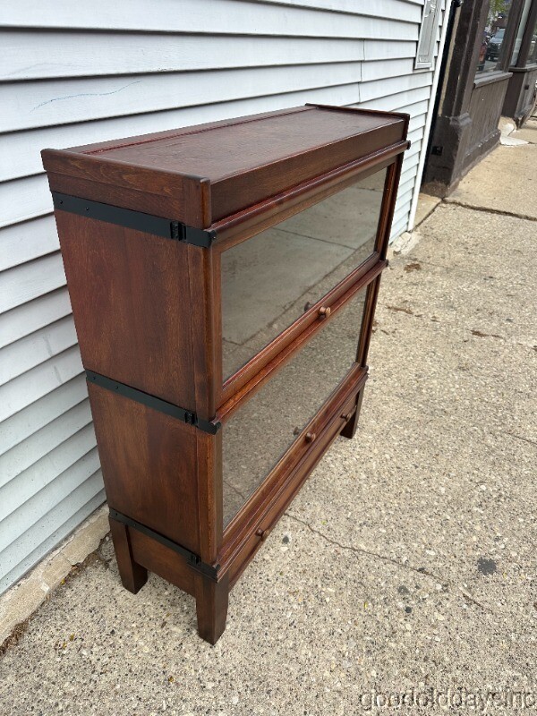 Beautiful Antique Stacking Globe Wernicke Bookcase Display Cabinet