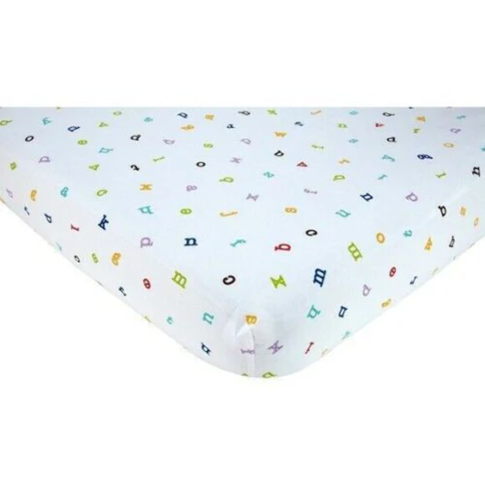 Little Bedding by Nojo Alphabet Play Reversible Crib Comforter Printed Sheet Dus