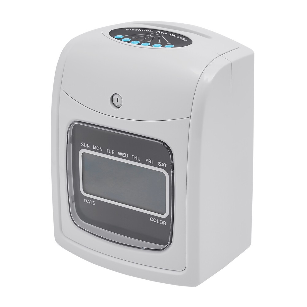 LCD Display Time Clock Punch Card Employee Machine Check-In Attendance Machine