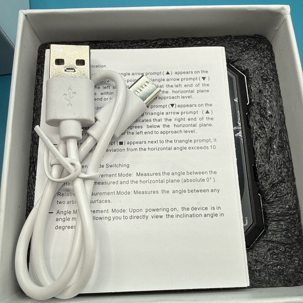 Digital Laser Protractor Inclinometer Square Head Electronic Dipmeter