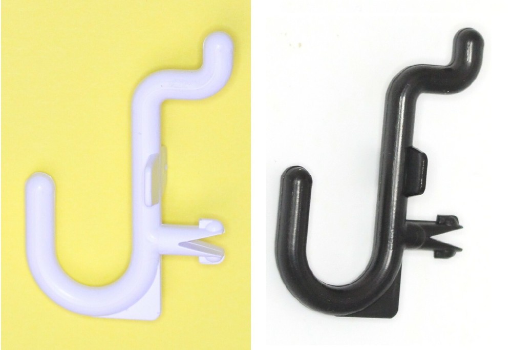 Plastic J Style Pegboard Hooks Combo Kit Tool Storage - Pick A Pack